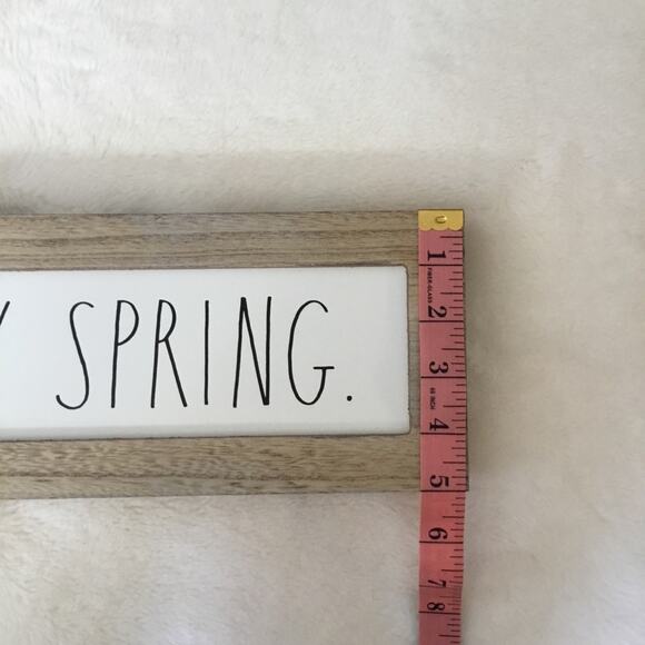 Rae Dunn White "HAPPY SPRING" Wooden Wall Sign - Picture 12 of 12